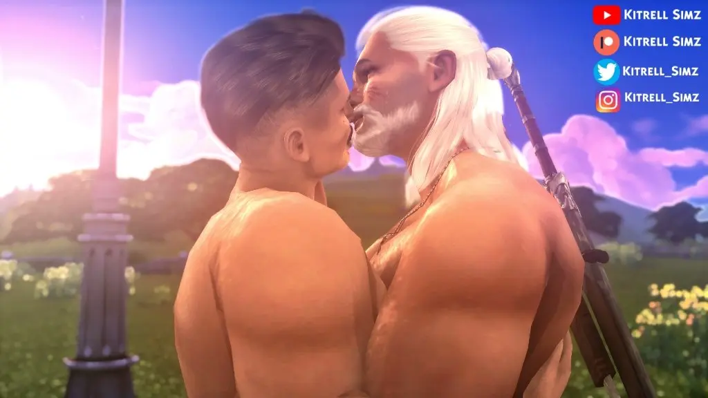 Image human,light_skin,long_hair,standing,white_hair,black_hair,male,duo,muscular,muscular_male,2boys,male/male,male_only,yaoi,artist_name,light-skinned_male,mole,necklace,closed_eyes,gay,dark_hair,3d,bara,outdoors,biceps,pecs,outside,3d_model,kissing,video_games,scar,scars,nature,nature_background,beard,crossover,muscles,gay_male,facial_hair,sword,moustache,the_witcher_(series),the_witcher_3:_wild_hunt,cuddling,beauty_mark,artist_website,holding_partner,pendant,dorian_pavus,dragon_age,dragon_age_inquisition,mage,geralt_of_rivia,straight_male,witcher_medallion,the_sims_4,kitrell_simz