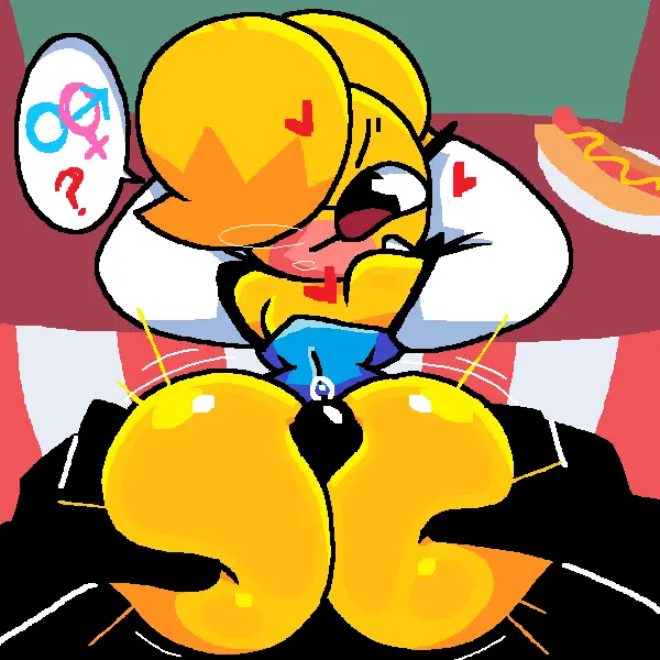 Image female,looking_at_viewer,male,ass,big_ass,buttjob,covered_buttjob,hot_dogging,huge_ass,looking_back,male_pov,precum,yellow_body,heart,ass_grab,hearts_around_head,?,speech_bubble,emoji,emoji_(race),yellow_skin,question_mark,hands_on_ass,hotdogging,assjob,jjoyplus,katy_(jjoyplus),hotdog,male_symbol,hotdogging_ass,female_symbol