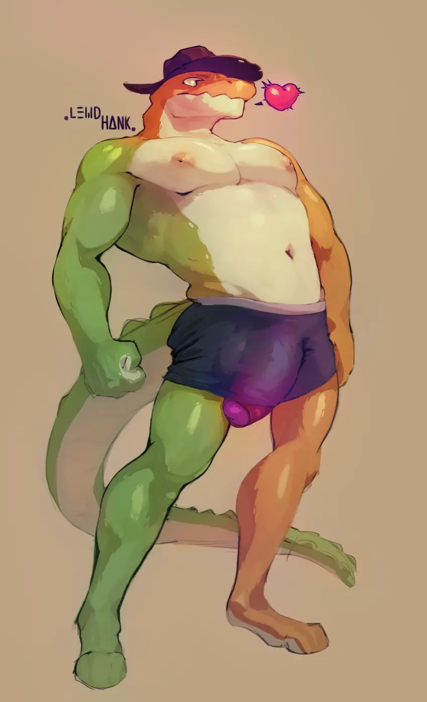 Image clothing,hi_res,looking_at_viewer,nipples,smile,solo,standing,male,penis,tail,underwear,big_penis,hat,humanoid_penis,headwear,muscular,pink_nipples,smiling_at_viewer,male_only,yaoi,headgear,balls,huge_cock,anthro,absurd_res,bara,bulge,big_balls,flaccid,genitals,low-angle_view,pecs,foreskin,uncircumcised,reptile,scalie,solo_male,humanoid_genitalia,smirk,smirking_at_viewer,heart_symbol,fist,crocodile,crocodilian,crocodylid,food,long_tail,boxers_(clothing),cowboy_hat,the_amazing_digital_circus,food_creature,candy,dessert,glitch_productions,gummigoo_(the_amazing_digital_circus),gummy_(food),living_candy,darkened_genitalia,darkened_penis,gummy_creature,peeking_penis,lewdhank,australian