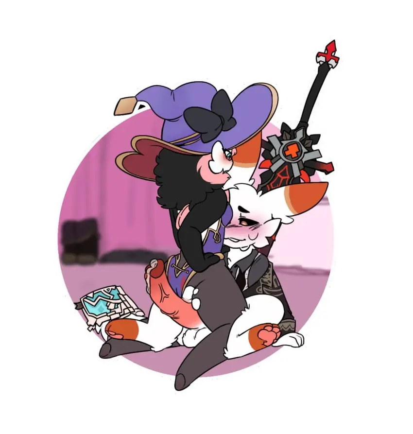Image blush,clothing,female,hi_res,male,penis,pokemon,pokemon_(species),hot_dogging,sex,duo,male/female,size_difference,anthro,genshin_impact,nintendo,hand_on_hip,hotel,genitals,legwear,anthro_only,book,weapon,throbbing,throbbing_penis,mihoyo,shoes_removed,cosplay,generation_8_pokemon,scorbunny,torn_clothing,leggings,pawpads,sword,generation_3_pokemon,leaning_on_object,melee_weapon,gardevoir,no_penetration,torn_legwear,torn_leggings,doeneb18,mona_(genshin_impact)_(cosplay),solaris_(btwalexhere),stong