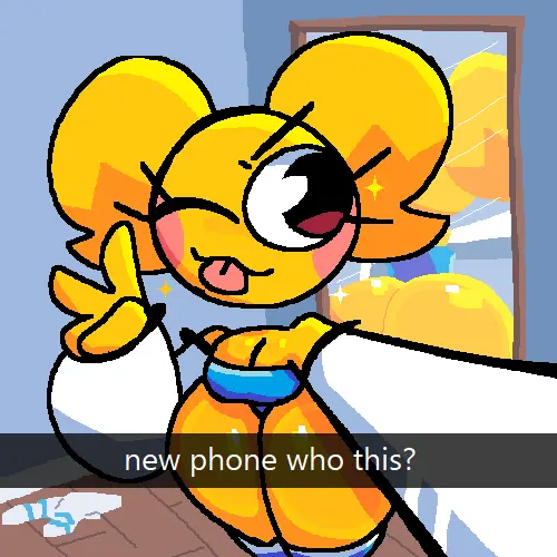 Image 1girls,female,text,one_eye_closed,yellow_body,selfie,emoji,emoji_(race),yellow_skin,v,peace_sign,sticking_out_tongue,mirror,mirror_reflection,snapchat,jjoyplus,katy_(jjoyplus),sticking_tongue_out