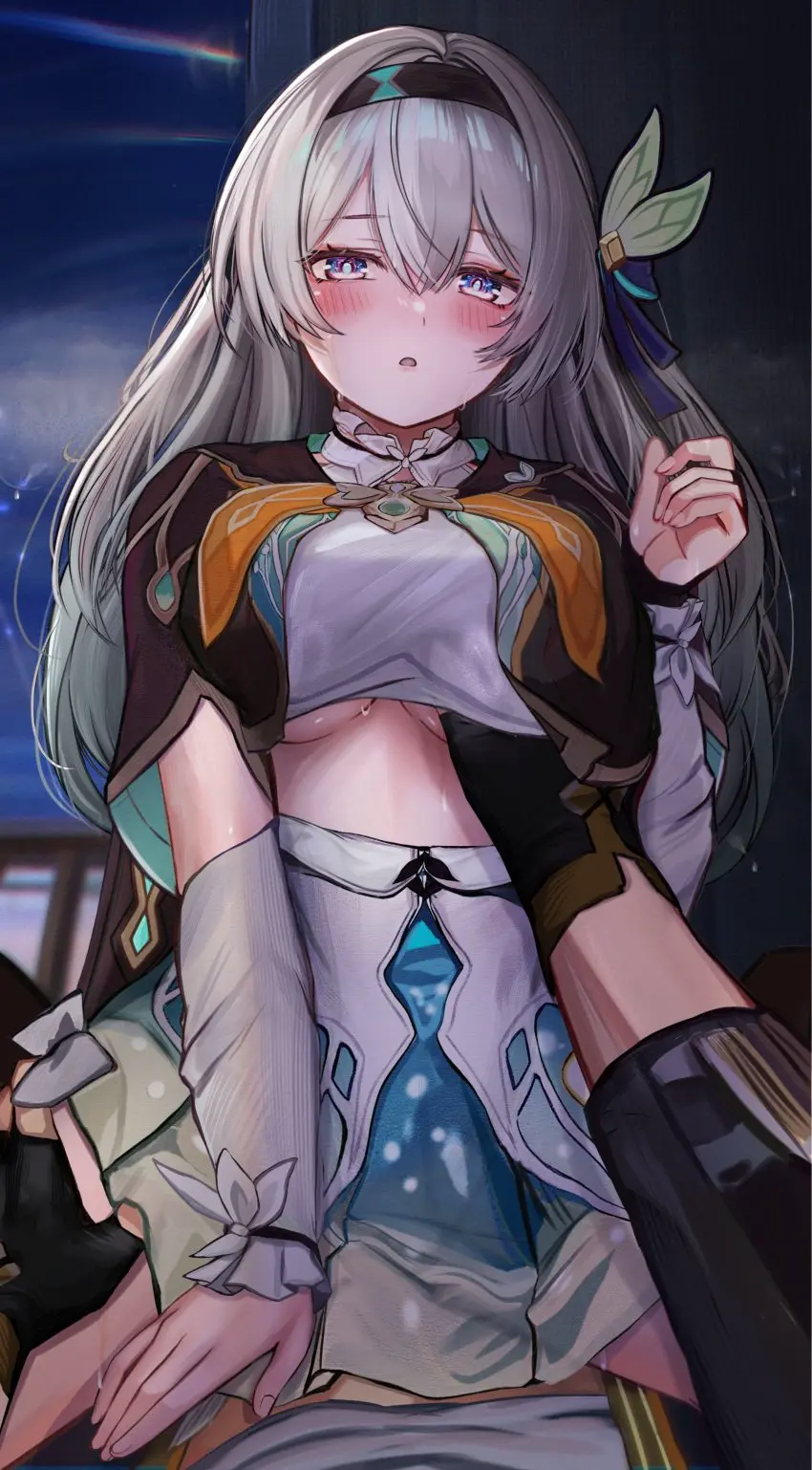 Image breasts,female,underboob,pov,grabbing,sitting_on_lap,honkai:_star_rail,grabbing_breasts,caelus_(honkai:_star_rail),boob_grab,best_girl,firefly_(honkai:_star_rail),efuri_(riarea00)