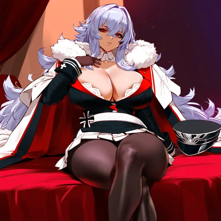 Image big_breasts,breasts,female,ai_generated,azur_lane,graf_zeppelin_(azur_lane),oskilla,oskilla.ai