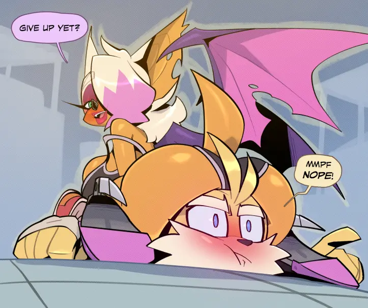 Image big_breasts,breasts,female,blue_eyes,male,ass,big_butt,duo,tan_skin,hair,male/female,anthro,tan_body,blonde_hair,comic,canid,canine,fur,mammal,yellow_body,yellow_fur,sega,sonic_(series),sonic_the_hedgehog_(series),squish,fox,older_female,younger_male,anthro_on_anthro,age_difference,bat,rouge_the_bat,tails,tails_the_fox,butt_squish,bigdad,sitting_on_head