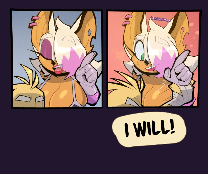 Image big_breasts,breasts,female,blue_eyes,male,furry,duo,tan_skin,hair,male/female,anthro,furry_female,tan_body,blonde_hair,comic,canid,canine,fur,mammal,yellow_fur,sega,sonic_(series),sonic_the_hedgehog_(series),fox,furry_male,older_female,younger_male,age_difference,bat,rouge_the_bat,miles_prower,bigdad