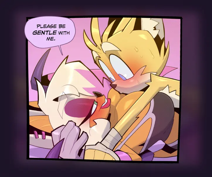Image big_breasts,breasts,female,blue_eyes,male,furry,duo,tan_skin,hair,male/female,anthro,furry_female,tan_body,blonde_hair,comic,canid,canine,fur,mammal,yellow_body,sega,sonic_(series),sonic_the_hedgehog_(series),fox,furry_male,older_female,younger_male,age_difference,bat,rouge_the_bat,miles_prower,bigdad