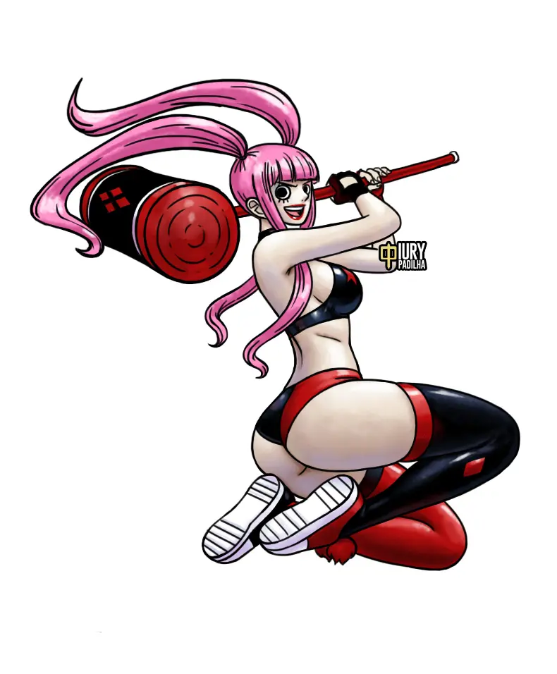 Image 1girls,breasts,female,female_only,long_hair,looking_at_viewer,open_mouth,smile,black_gloves,gloves,thighhighs,bra,ass,thighs,voluptuous,one_piece,watermark,eyebrows,eyelashes,fringe,fringe_hair,sideboob,pink_hair,voluptuous_female,stockings,twintails,fit,fit_female,black_eyes,revealing_clothes,shorts,dc,dc_comics,fingerless_gloves,black_stockings,fully_clothed,jumping,long_hair_female,cosplay,harley_quinn,black_bra,shiny_clothes,perona,pink_hair_female,black_fingerless_gloves,minishorts,two_tone_panties,hammer,harley_quinn_(cosplay),iury_padilha,red_stockings,black_eyes_female,two_tone_bra
