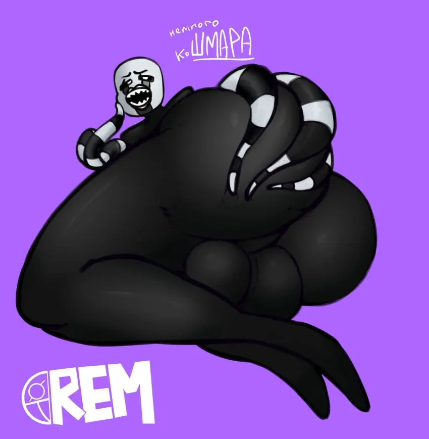 Image solo,1boy,male,big_ass,femboy,male_only,balls,ballsack,five_nights_at_freddy's,fnaf,five_nights_at_freddy's_4,nightmarionne,remiman