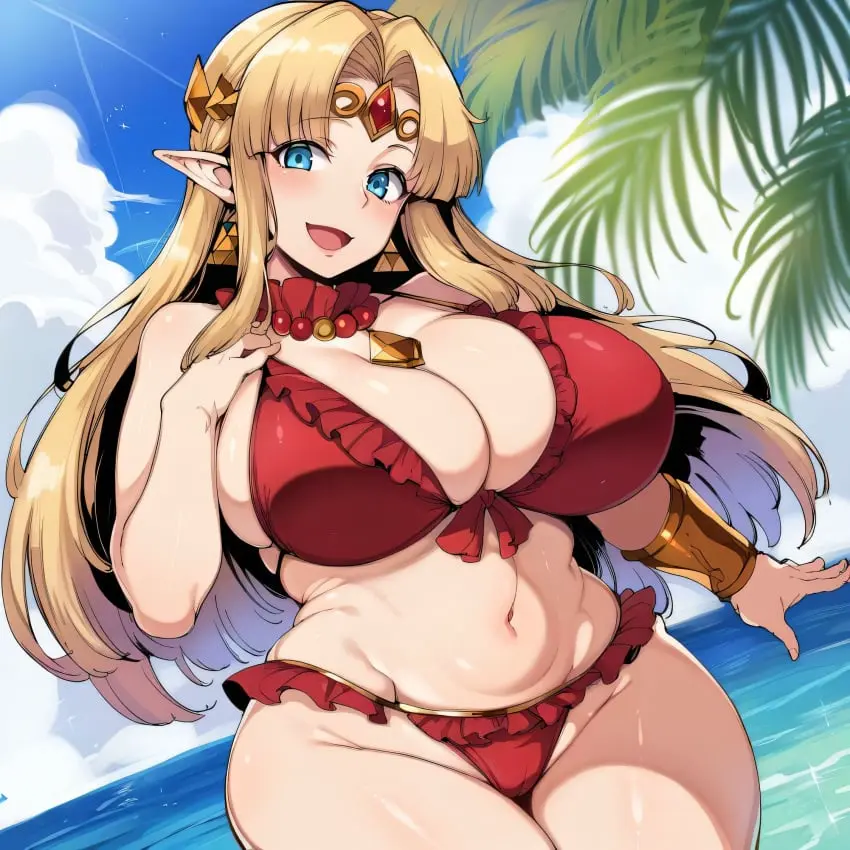 Image 1girls,big_breasts,breasts,female,large_breasts,nipples,sweat,bikini,thick_thighs,thighs,ai_generated,huge_breasts,busty,curvy,curvy_body,curvy_female,curvy_figure,alternate_breast_size,curvaceous,sweating,sweaty,sweaty_body,princess_zelda,the_legend_of_zelda,sweaty_breasts,swimwear,venus_body,castle12,zelda_(a_link_between_worlds),zelda_(a_link_to_the_past)