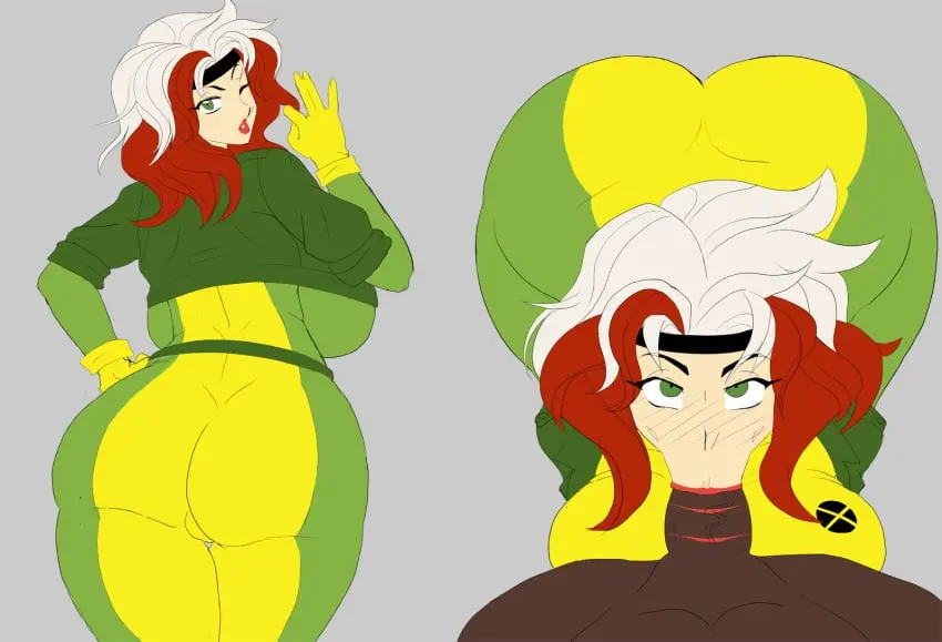 Image 1girls,breasts,clothed,clothing,female,human,human_only,light-skinned_female,light_skin,white_hair,gloves,male,penis,straight,ass,dark-skinned_male,dark_skin,interracial,clothed_female,headband,green_eyes,lips,curvy,brown_hair,blowjob,hourglass_figure,tight_clothing,jacket,bodysuit,2024,tight_fit,marvel,marvel_comics,x-men,superheroine,green_clothing,dark_penis,:>=,anna_marie,rogue_(x-men),blowjob_face,brunette_hair,red_lips,yellow_clothing,tight_clothes,superhero,black_headband,x-men_97,white_streak,darm_engine