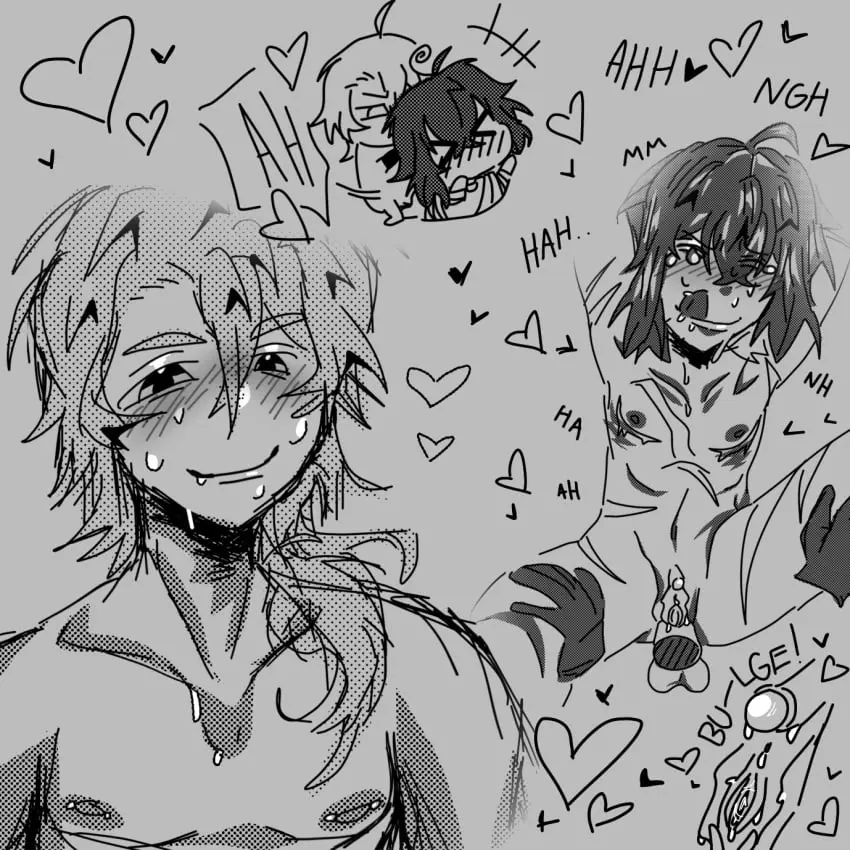 Image 1boy,male,pussy,intersex,clitoris,heart,line_art,sketch,sketch_page,cuntboy,heart_symbol,chibi,greyscale,no_color,chibi_style,silly,cuntboy/male,bungo_stray_dogs,bungou_stray_dogs,chuuya_nakahara,nakahara_chuuya,big_clitoris,dazai_osamu,osamu_dazai,cuntboy_on_male