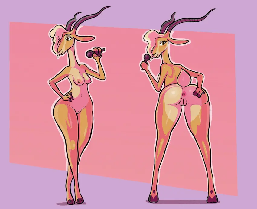 Image 1girls,breasts,female,pussy,ass,tagme,anus,zootopia,blackmore,gazelle_(zootopia)