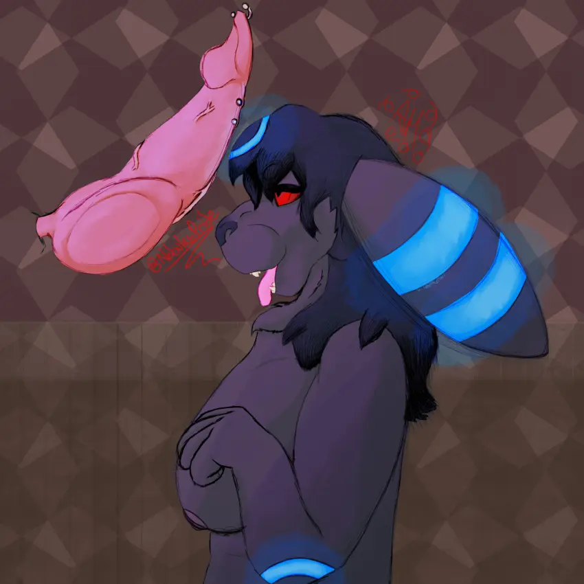 Image female,hi_res,eeveelution,male,penis,pokemon,pokemon_(species),shiny_pokemon,tongue_out,umbreon,tongue,duo,teeth,male/female,anthro,veiny_penis,piercing,nintendo,fur,genitals,black_body,begging,disembodied_penis,anthro_only,vein,knot,markings,hybrid,black_fur,genital_piercing,generation_2_pokemon,penis_piercing,blue_markings,multiple_piercings,abraxasheals_artist,kem_(nebulaspride),nebula_(nebulaspride),nebulaspride_artist