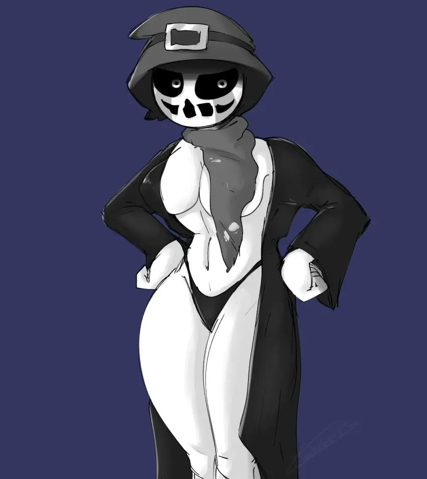 Image big_breasts,breasts,female,male,pale_skin,incredibox_mod,big_thighs,thong,rule_63,creepy_face,creepy_smile,male_to_female,evadare,jacko_(incredibox),jachy,nightmare_(incredibox)
