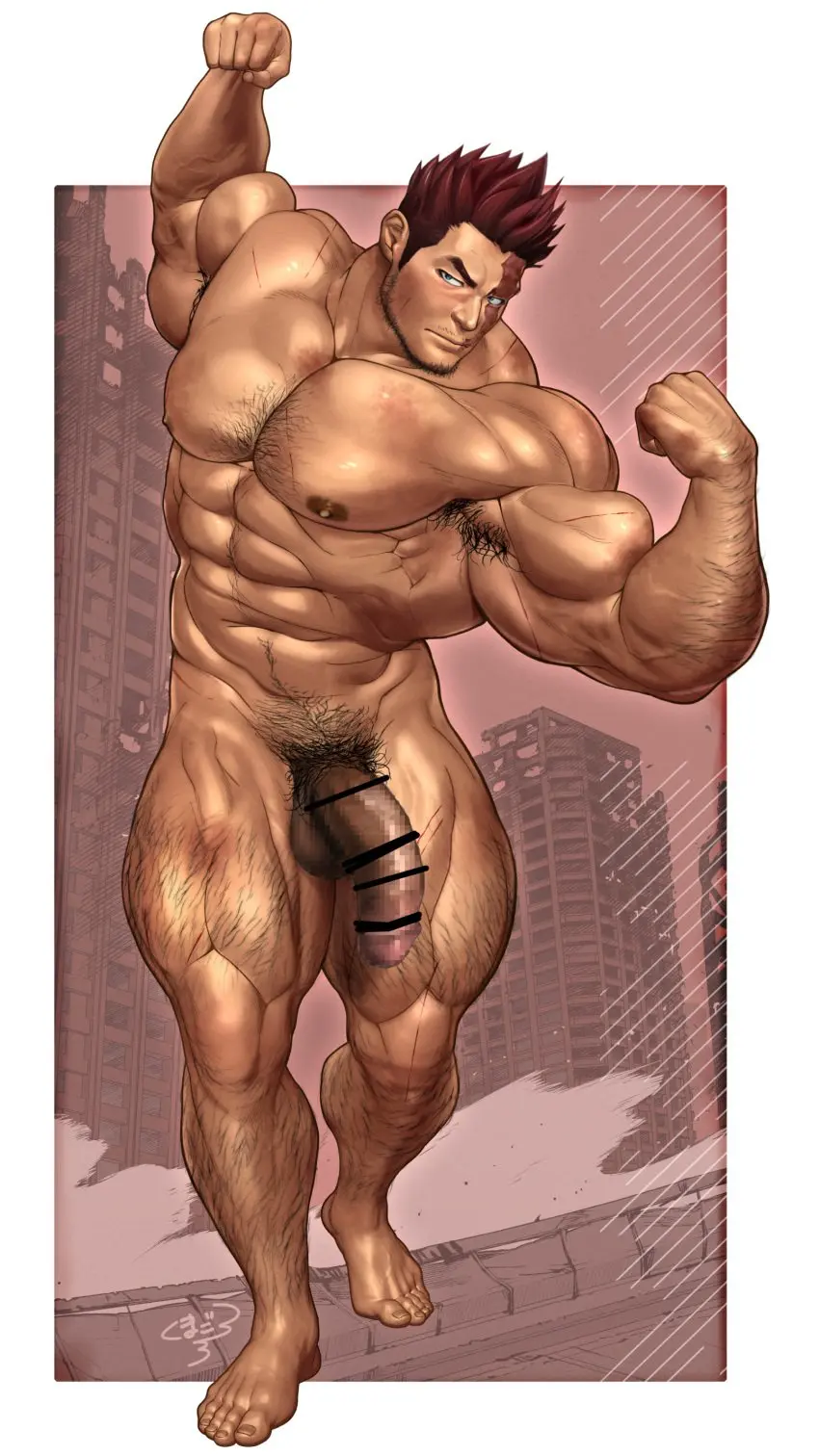 Image nipples,male,nude,penis,red_hair,big_penis,muscular,muscular_male,male_only,yaoi,balls,my_hero_academia,bara,male_nipples,big_balls,scar,daddy,masculine_male,dilf,mature_male,endeavor_(my_hero_academia),enji_todoroki,kumagorow