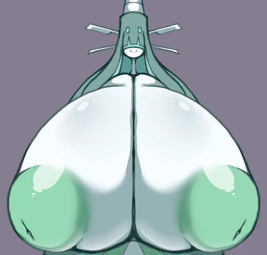 Image breasts,female,nipples,shiny_skin,smooth_skin,pokemon,pokemon_(species),areolae,cleavage,huge_breasts,hyper_breasts,nintendo,inverted_nipples,pokémon_(species),huge_areolae,:),ultra_beast,petronoise,teal_nipples,celesteela