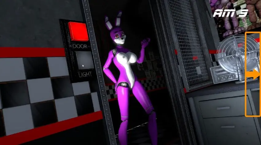 Image female,solo,standing,seductive,seductive_smile,purple_skin,3d,3d_(artwork),video_game,five_nights_at_freddy's,bonnie_(fnaf),inminent_sex,inminent_rape,fuck_nights_at_frederika's