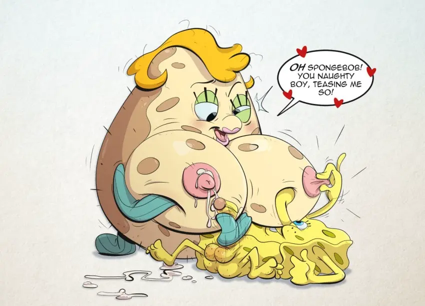 Image 1girls,big_breasts,breasts,female,large_breasts,nipples,1boy,cum,male,nude,penis,straight,male/female,huge_breasts,text,blonde_hair,dialogue,heart,fish,cumshot,text_bubble,age_difference,nickelodeon,paramount_pictures,spongebob_squarepants,stroking_penis,spongebob_squarepants_(character),spongebob_squarepants_(series),sea_sponge,jodero,mrs._puff,pufferfish