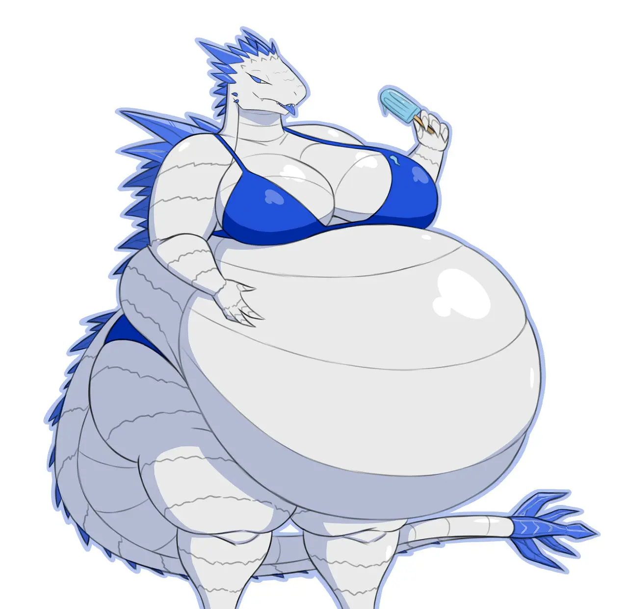 Image female,hi_res,solo,anthro,inflation,chubby,unknown_artist,monsterverse,godzilla_x_kong:_the_new_empire,shimo_(kaiju),expanded_belly