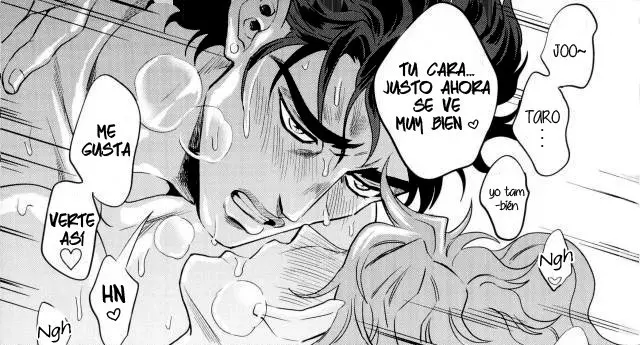 Image male,sweat,pleasure_face,2boys,male/male,male_only,yaoi,gay,looking_pleasured,male_penetrating_male,jojo's_bizarre_adventure,stardust_crusaders,jotaro_kujo,noriaki_kakyoin,amarans