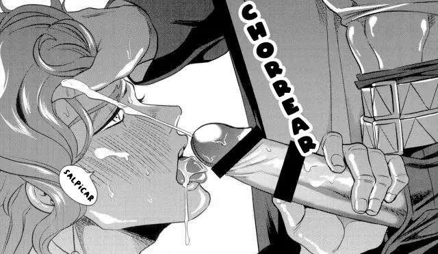 Image cum,male,penis,2boys,male_only,text,gay,cumshot,spanish_text,jojo's_bizarre_adventure,stardust_crusaders,jotaro_kujo,noriaki_kakyoin,amarans
