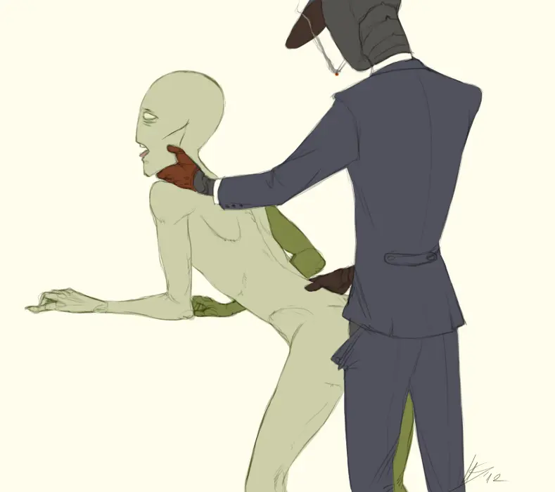 Image gloves,male,tongue_out,tongue,hat,pleasured,2boys,anal,anal_sex,yaoi,color,2d,naked,green_skin,gay,gay_sex,aroused,artist_signature,black_body,interspecies,2d_artwork,smoke,naked_male,cigarette,alien,white_eyes,clothed_male,no_visible_genitalia,formal_wear,alien_humanoid,suit,clothed_male_nude_male,alien_boy,homestuck,business_suit,cigarette_in_mouth,carapace,carapacian,ms_paint_adventures,the_felt,smoking_pipe,leprechaun_(homestuck),smoking_cigarette,2012,die_(homestuck),rollingthedices,diamonds_droog,naked_male_with_clothed_male
