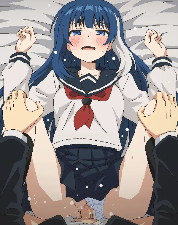 Image 1girls,blush,female,long_hair,open_mouth,shirt,white_hair,1boy,blue_eyes,blue_hair,male,penis,pussy,sweat,bed_sheet,lying,on_back,panties,underwear,sex,multicolored_hair,panties_aside,solo_focus,vaginal_penetration,school_uniform,censored,mosaic_censoring,skirt,white_shirt,white_panties,two-tone_hair,clothing_aside,serafuku,commentary_request,missionary,clothed_sex,neckerchief,red_neckerchief,black_sailor_collar,sailor_collar,black_skirt,tomu_(tomubobu),mission:_yozakura_family,mutsumi_yozakura