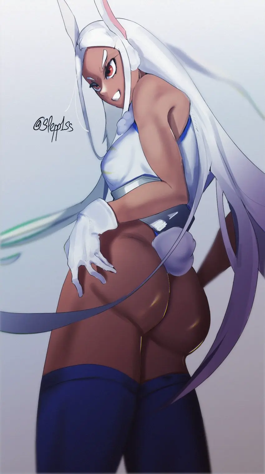 Image female,kemonomimi,my_hero_academia,bunny_girl,bunny_tail,miruko,hero_outfit_(mha)