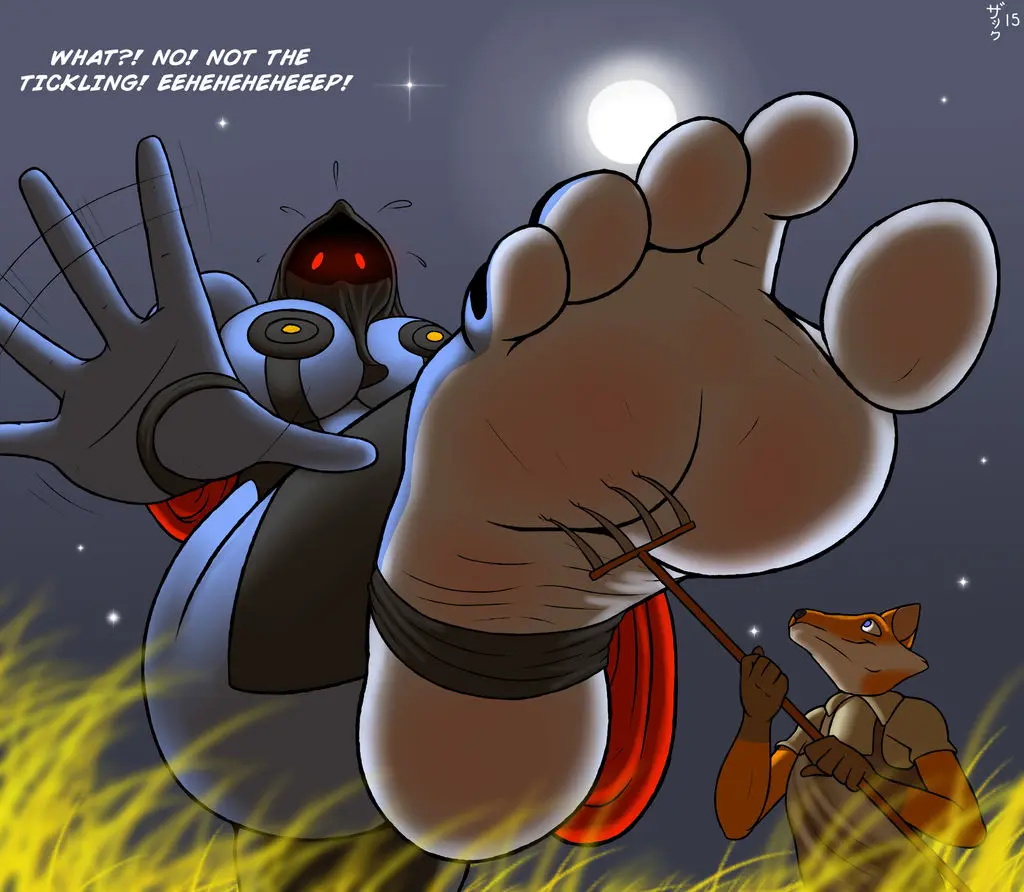 Image furry,humanoid,feet,text,foot_fetish,soles,dialogue,toe_ring,colored_nails,giantess,foot_focus,blue_skin,big_feet,fox_humanoid,5_toes,stirrup_socks,zp92,abriika