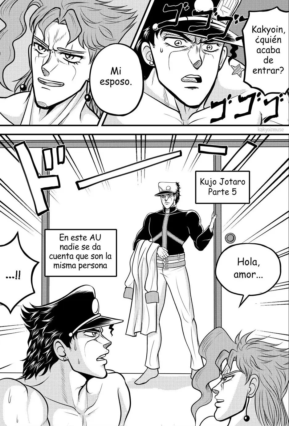 Image male,nude,anal,male/male,male_only,yaoi,nude_male,gay,comic,spanish_text,caught_in_the_act,3boys,male_penetrating_male,jojo's_bizarre_adventure,stardust_crusaders,joestar_birthmark,jotaro_kujo,noriaki_kakyoin,kakyoinmuse