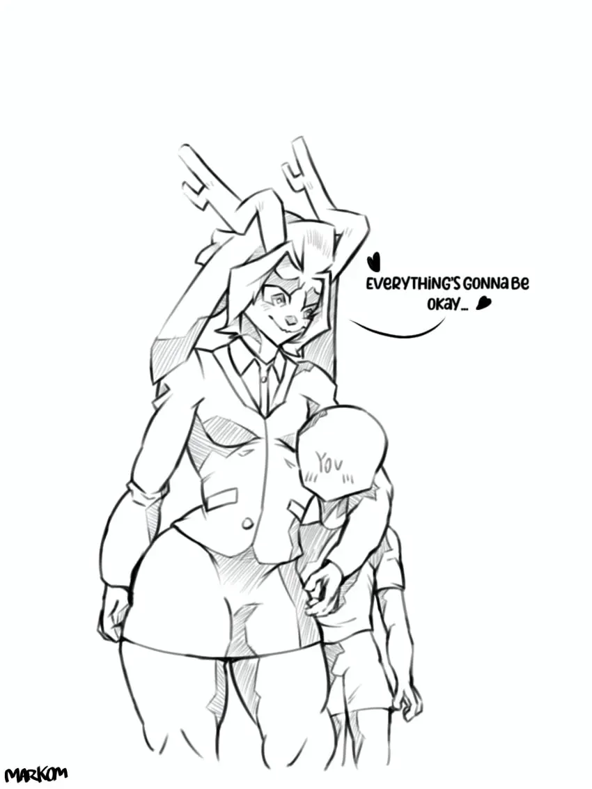 Image 1girls,female,human,1boy,male,furry,thick_thighs,text,office_lady,anon,pseudoregalia,sybil_(pseudoregalia)