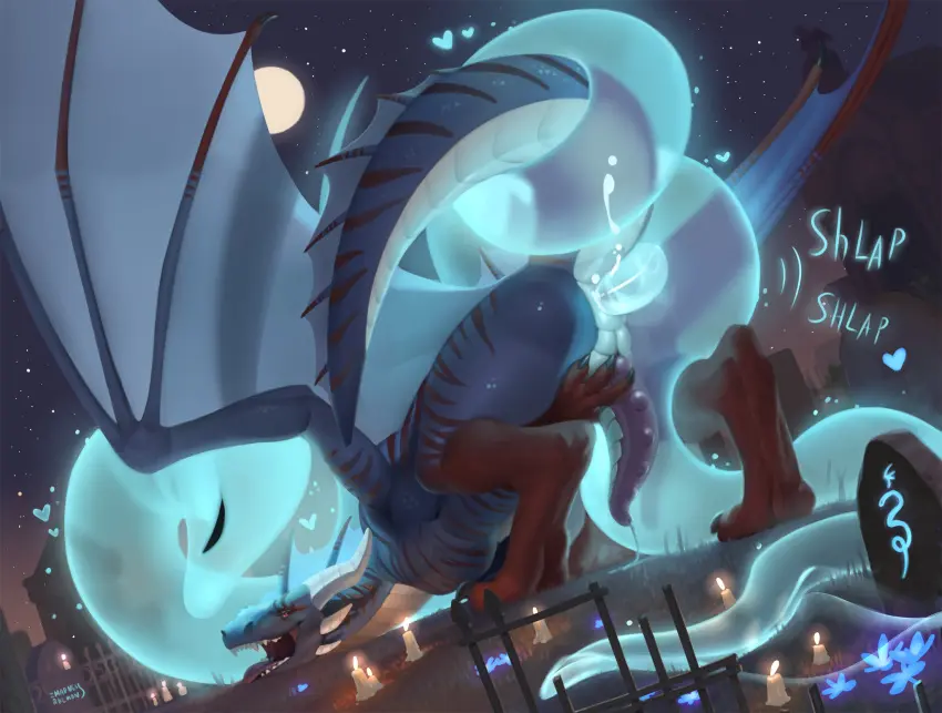 Image 2023, hi_res, cum, male, penis, tail, sex, duo, feet, dutch_angle, anal, male/male, happy, teeth, wings, cum_inside, text, mythology, ahe_gao, happy_sex, looking_pleasured, ghost, penetration, moon, night, sharp_teeth, genital_fluids, bodily_fluids, genitals, horn, motion_lines, sound_effects, male_penetrating, reptile, scales, scalie, star, halloween, toes, holidays, mythological_creature, dragon, mythological_scalie, detailed_background, feral, heart_symbol, touching_penis, male_penetrated, tail_coil, feral_on_feral, stripes, onomatopoeia, spirit, snake, translucent, candle, entwined_tails, talons, translucent_body, unusual_anatomy, unusual_genitalia, unusual_penis, translucent_penis, ghost_sex, cemetery, madness_demon