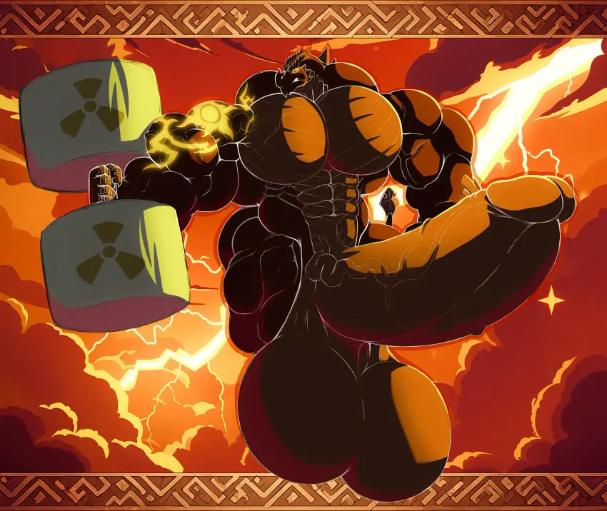 Image hi_res,solo,blue_eyes,male,nude,penis,big_penis,erection,humanoid_penis,muscular,muscular_male,male/male,yaoi,digital_media_(artwork),shaded,tattoo,balls,huge_cock,anthro,mythology,pose,bara,bulge,big_balls,genitals,grey_body,multicolored_body,two_tone_body,biceps,muscular_anthro,pecs,arm_tattoo,dominant,foreskin,uncircumcised,huge_balls,hyper_balls,hyper_penis,white_body,reptile,scalie,abs,front_view,humanoid_genitalia,big_muscles,vein,mythological_creature,big_bulge,dragon,mythological_scalie,detailed_background,spikes,huge_bulge,hyper,hyper_bulge,hyper_genitalia,muscles,kobold,electricity,huge_muscles,flexing,hyper_muscles,weights,lightning,dumbbell,kardukk,kardukk_(artist),sachiel_666