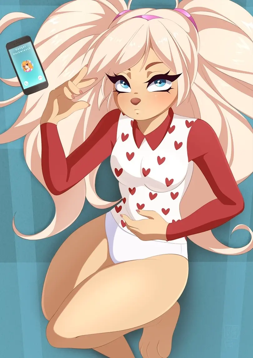 Image 1girls,female,female_only,long_hair,looking_at_viewer,solo,furry,underwear,clothed_female,blonde_hair,canine,laying_on_back,laying_on_bed,barboskiny,dannyckoo,roza,roza_barboskina