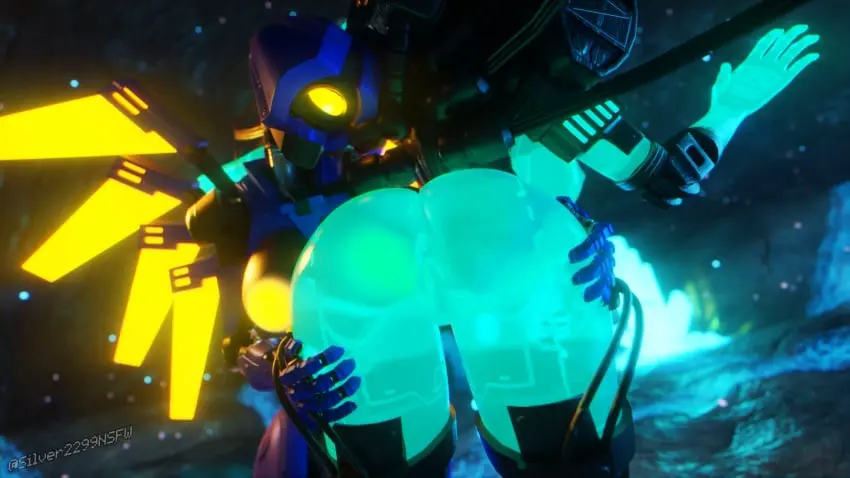Image breasts,female,highres,nipples,2girls,pussy,wings,anus,3d,blender,3d_(artwork),female/female,glowing,machine,robot,robot_girl,glowing_body,glowing_nipples,translucent_body,yellow_eye,cyan_body,mindflayer_(ultrakill),ultrakill,v1_(ultrakill),yellow_wings,glowing_eye,2robots,plumpkinstem,silver2299