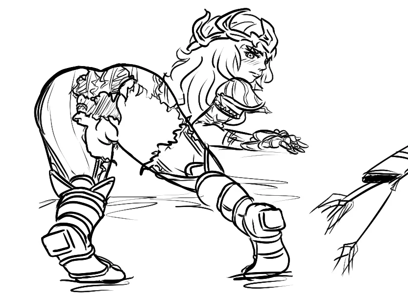Image 1girls,blush,female,looking_at_viewer,solo,pussy,looking_back,thick_thighs,goddess,mythology,smite,european_mythology,greek_mythology,black_and_white,bent_over,line_art,no_color,ripped_clothing,artemis_(smite),hi-rez_studios,ashur