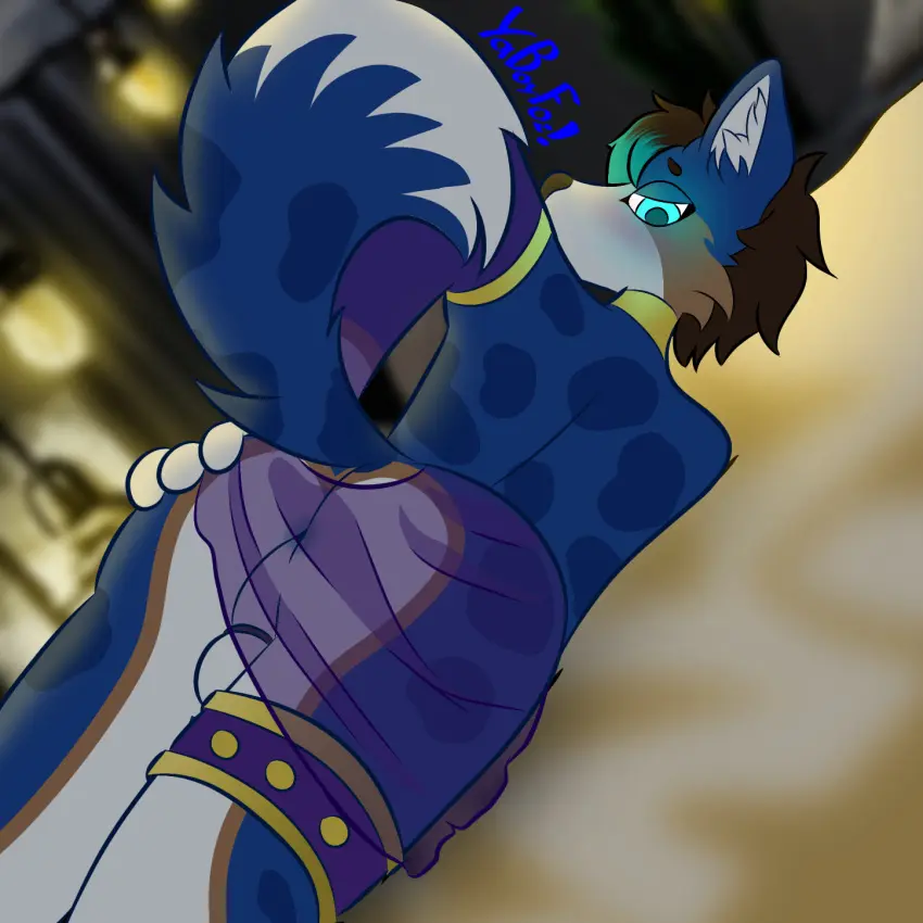 Image blush,clothing,hi_res,solo,male,nude,ass,male_only,gold_(metal),jewelry,balls,anthro,anus,glowing_eyes,canid,canine,genitals,mammal,chastity_cage,male_focus,glowing,perineum,hand_on_butt,butt_grab,translucent,armband,translucent_clothing,chastity_device,gold_jewelry,legband,harem_outfit,thighband,foster_the_dog_(yaboyfoz!),yaboyfoz!