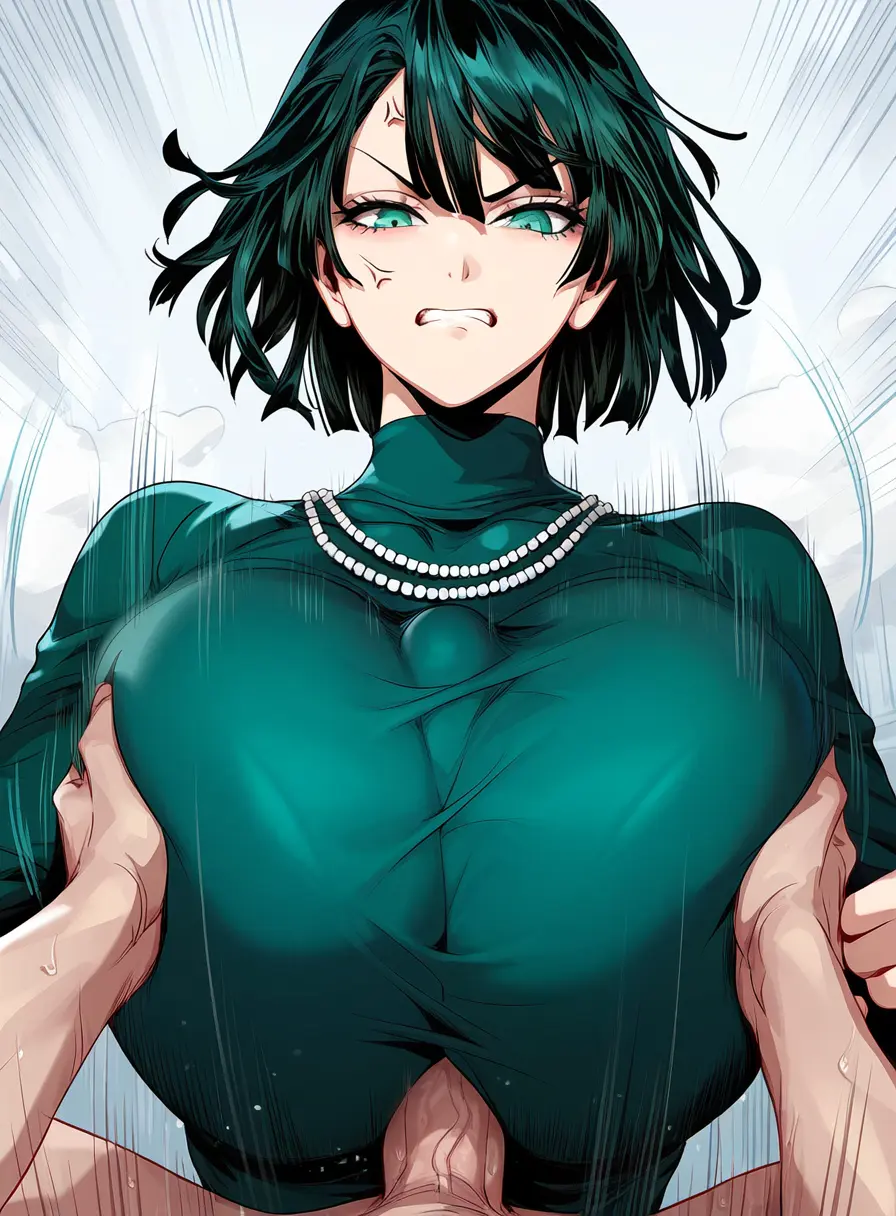 Image breasts,female,male,penis,short_hair,ai_generated,clothed_female,huge_breasts,massive_breasts,green_eyes,paizuri,necklace,pov,green_hair,motion_lines,forced,angry,angry_face,angry_sex,breast_squeeze,titjob,clothed_paizuri,anger_vein,one-punch_man,questionable_consent,motion_blur,fubuki_(one-punch_man),grabbing_breasts,tight_clothes,paizuri_under_clothes,grope,pearl_necklace,pov_paizuri,clothed_breasts,clothed_titjob,cattlec,fondle