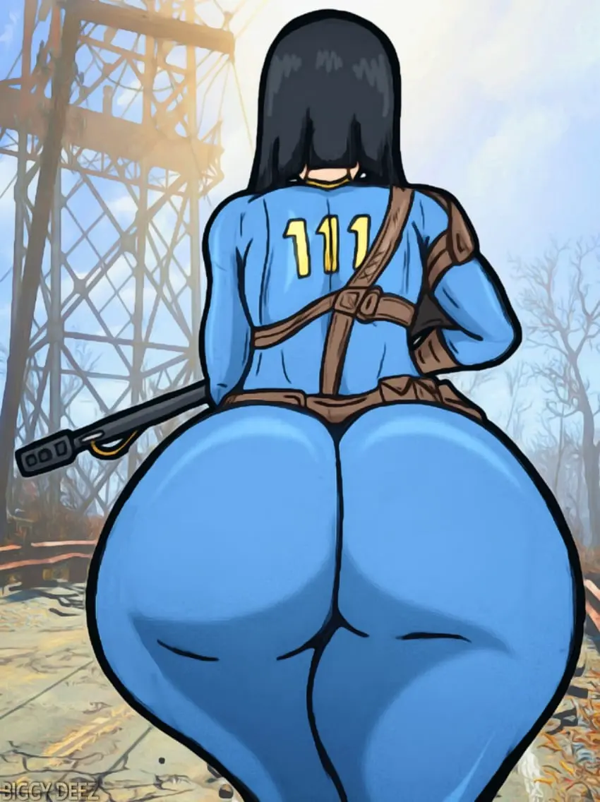 Image 1girls,clothed,female,female_only,light-skinned_female,light_skin,solo,standing,black_hair,ass,big_ass,big_butt,bottom_heavy,huge_ass,huge_butt,thick_thighs,thighs,voluptuous,artist_name,clothed_female,solo_female,fat_ass,voluptuous_female,curvy,curvy_body,curvy_female,curvy_figure,outdoors,holding_object,ass_focus,curvaceous,bodysuit,2024,outside,large_ass,large_butt,biggy_deez,butt,holding_weapon,fully_clothed,bethesda_softworks,fallout,gun,vault_girl,vault_suit,vault_meat