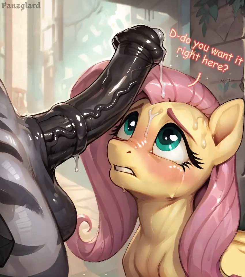 Image blush,female,long_hair,1boy,cum,cum_on_face,male,penis,big_penis,shy,ai_generated,teeth,balls,huge_cock,pink_hair,text,big_balls,mammal,precum,yellow_body,huge_balls,outside,text_bubble,hasbro,my_little_pony,animal_genitalia,animal_penis,feral,horsecock,equine_genitalia,horse,pegasus,pony,equine_penis,fluttershy_(mlp),zebra,horse_penis,zebradom,panzglard