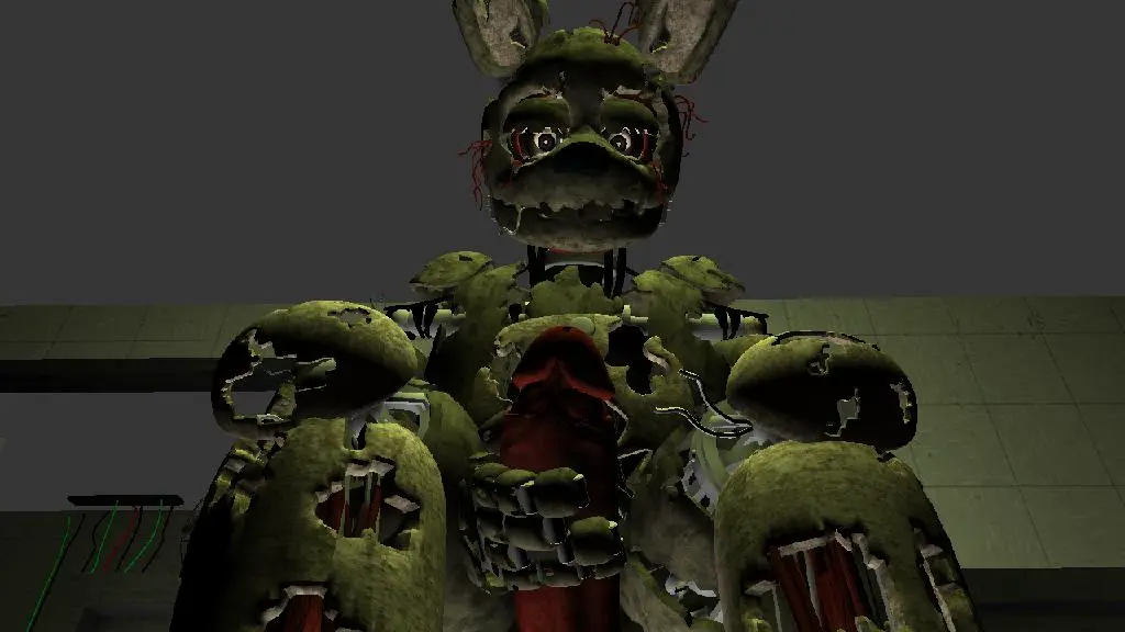 Image looking_at_viewer,solo,male,nude,penis,male_only,solo_male,rabbit,robot,hard_cock,five_nights_at_freddy's,fnaf,penis_out,green_fur,bunny,five_nights_at_freddy's_3,springtrap,springtrap_(fnaf),waiting_for_sex