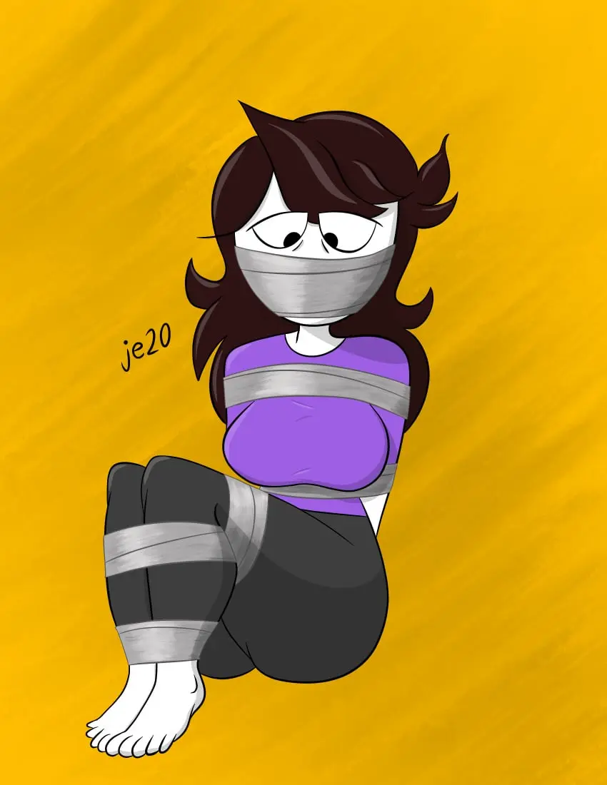 Image breasts,female,ass,feet,bondage,youtuber,tape_gag,jaiden,jaiden_animations,tape,je20