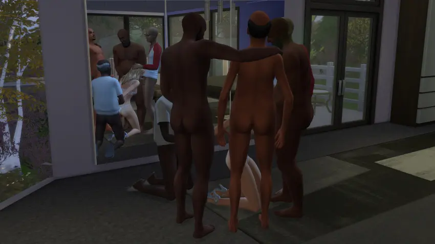 Image male,interracial,tagme,male_focus,gangbang,the_sims_4