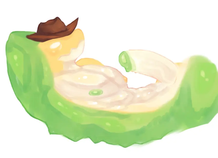 Image blush,clothing,hi_res,nipples,solo,male,penis,lying,on_back,hat,headwear,muscular,male_only,headgear,anthro,genitals,pecs,reptile,scalie,green_penis,crocodile,crocodilian,crocodylid,cowboy_hat,the_amazing_digital_circus,glitch_productions,gummigoo_(the_amazing_digital_circus),cowboy,alexaflub