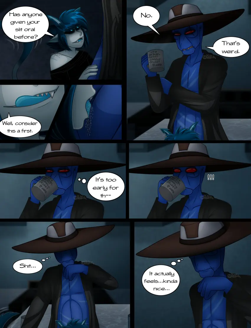 Image female,hi_res,male,nude,oral,duo,humanoid,teeth,male/female,original_character,absurd_res,comic,genitals,mammal,fangs,scalie,scar,animal_genitalia,sheath,star_wars,alien,star_wars:_the_clone_wars,cartoon,science_fiction,partial_nudity,body_scars,canon_x_oc,alien_anatomy,alien_biology,cad_bane,duros_(species),internal_genitals