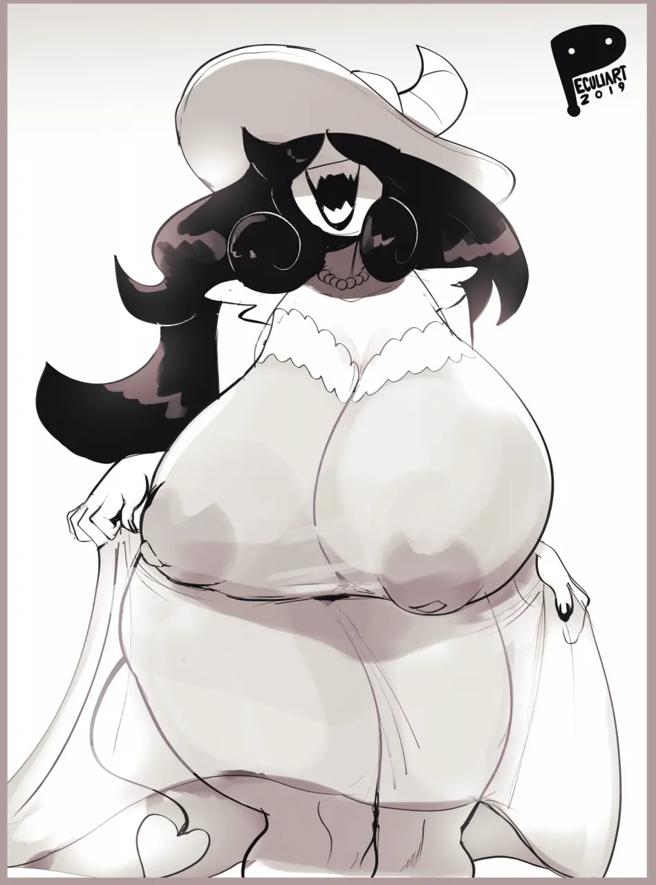 Image big_breasts,breasts,female,large_breasts,nipples,hat,thick_thighs,voluptuous,milf,wide_hips,areolae,huge_breasts,massive_breasts,thick,dress,busty,curvy,curvy_body,curvy_female,curvy_hips,necklace,mature_female,sharp_teeth,curvaceous,curves,nipples_visible_through_clothing,visible_nipples,busty_female,transparent_clothing,peculiart,pearl_necklace,fancy_clothing,curvy_milf,dandy_demons,sue_(peculiart)