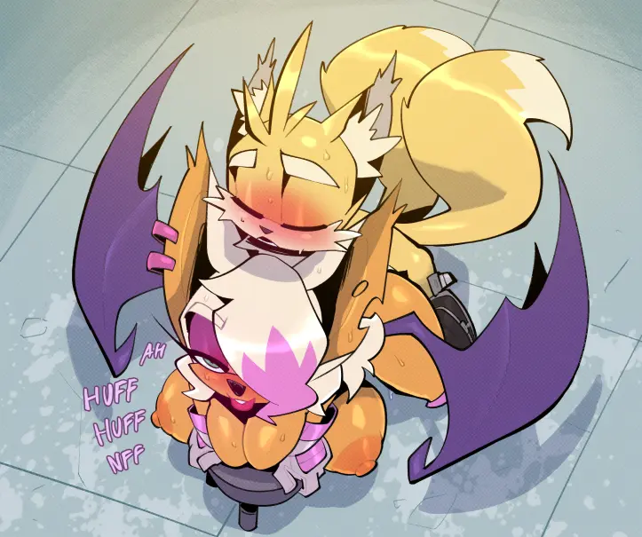 Image big_breasts,breasts,female,blue_eyes,male,duo,tan_skin,hair,male/female,anthro,tan_body,blonde_hair,comic,canid,canine,fur,mammal,yellow_body,yellow_fur,sega,sonic_(series),sonic_the_hedgehog_(series),fox,older_female,younger_male,anthro_on_anthro,age_difference,bat,rouge_the_bat,miles_prower,tails,tails_the_fox,bigdad