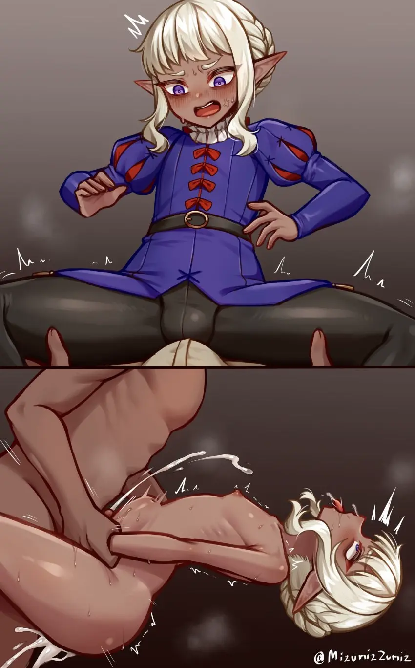 Image blush,clothing,cum,male,nude,penis,dark-skinned_male,dark_skin,2boys,anal,anal_sex,cum_in_ass,femboy,male/male,male_only,nude_male,cum_inside,blonde_hair,ahe_gao,elf,purple_eyes,gay,penetration,bulge,heart,stomach_bulge,elf_ears,girly,cumshot,carrying,moaning,carrying_position,dungeon_meshi,textless,very_high_resolution,moaning_in_pleasure,elf_male,no_text_version,dark-skinned_femboy,delicious_in_dungeon,thistle_(dungeon_meshi),mizumizzumiz,elf_femboy