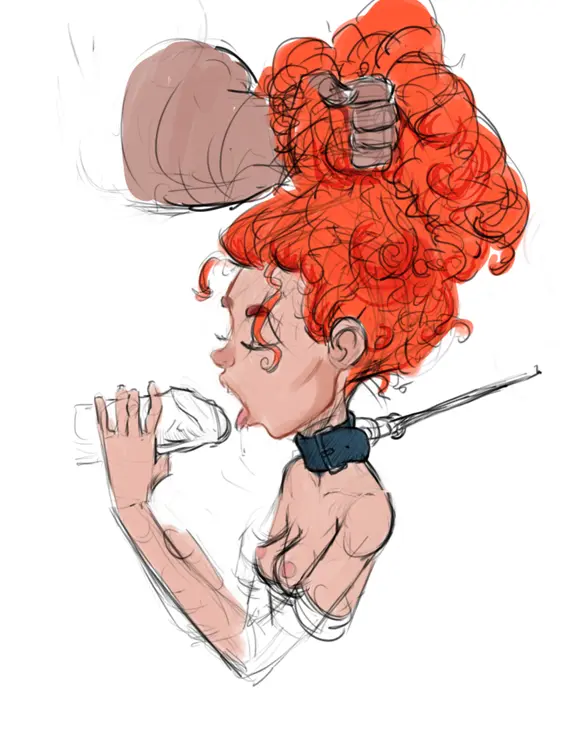 Image breasts,female,nipples,male,oral,penis,tongue_out,red_hair,tongue,curly_hair,disney,fellatio,partial_male,tagme,petite,blowjob,collar,foreskin,uncircumcised,petite_female,disney_princess,uncut,sketch,leash,leashed_collar,holding_penis,pixar,brave,grabbing_hair,rough_sketch,disclaimer,merida