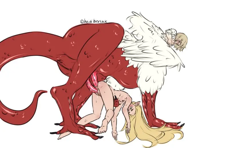 Image 1girls,breasts,female,light-skinned_female,light_skin,long_hair,nude,penis,pussy,ass,1futa,duo,futa_on_female,futanari,humanoid,intersex,light-skinned_futa,anal,anal_sex,size_difference,feathers,anus,blonde_hair,monster,monster_girl,elf,vaginal_penetration,vaginal_sex,dragon,double_penetration,dungeon_meshi,marcille_donato,multi_genitalia,diphallia,diphallism,multi_penis,taur,tauric_creature,falin_touden,heidibiersack,falin_touden_(chimera)